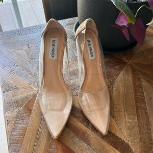 Steve Madden Women's Clear Tan Heels